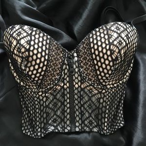 Victoria's Secret Very Sexy Lace Bustier w/ Zipper